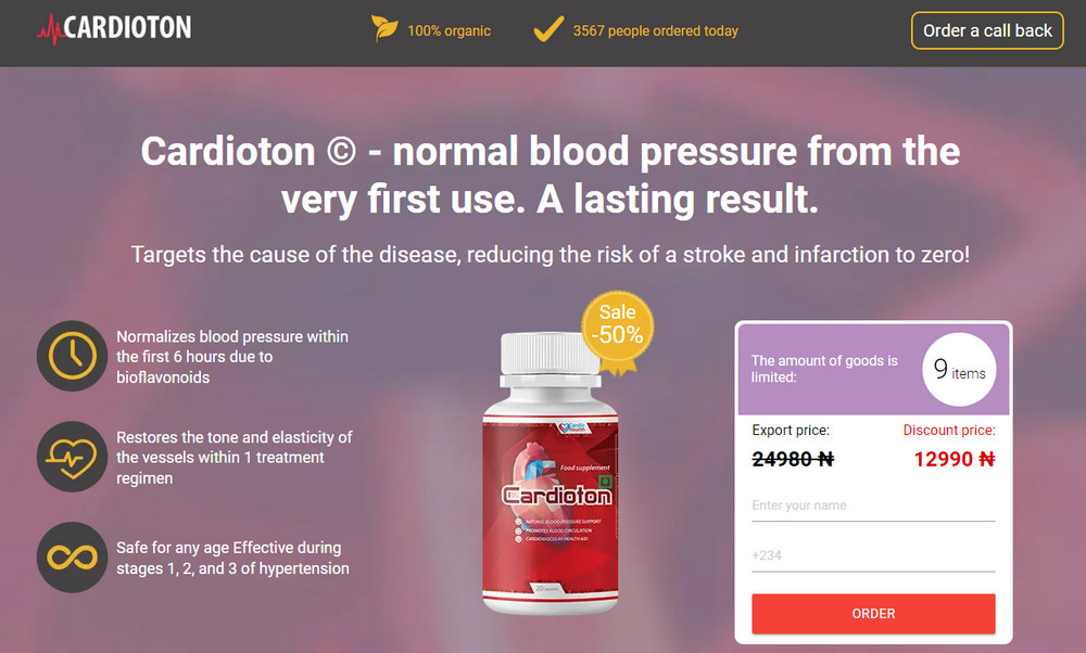 Cardioton food supplement